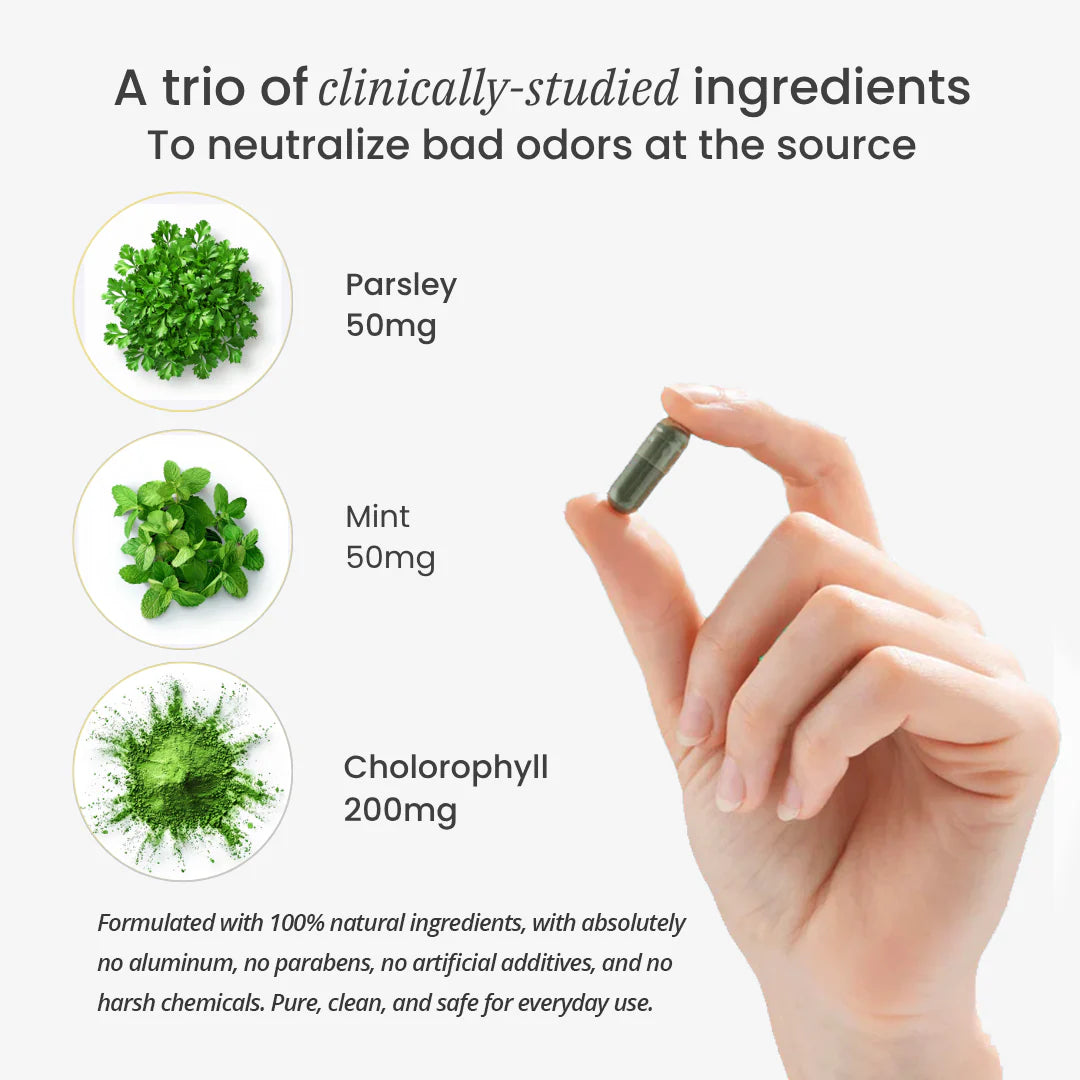Internal Deodorizer Capsules for Whole-Body Freshness
